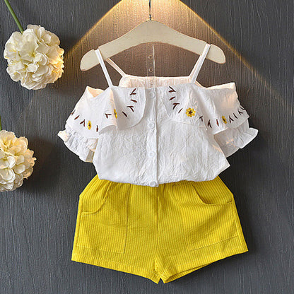 T-Shirt Shorts Girls Suit