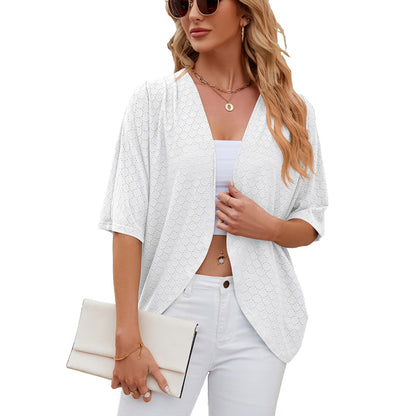 Half Sleeves Cardigan Knitted Cardigan Coat