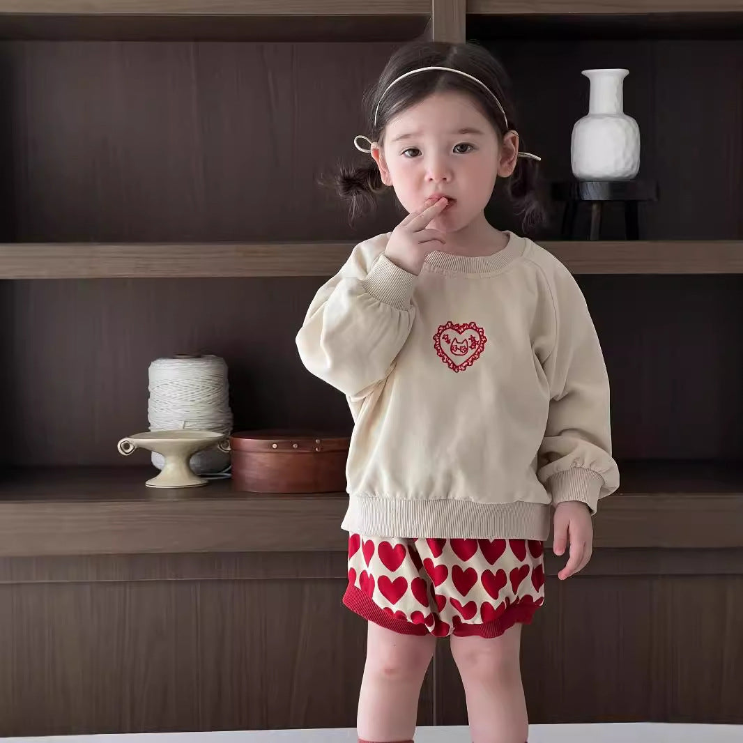 Baby Sweater Two-piece Korean Children's Clothing