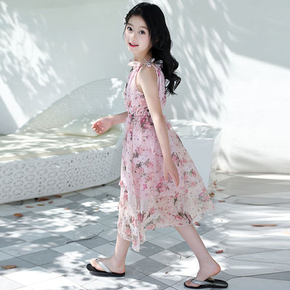 Toddler Party Cotton Dress For Kids Girls