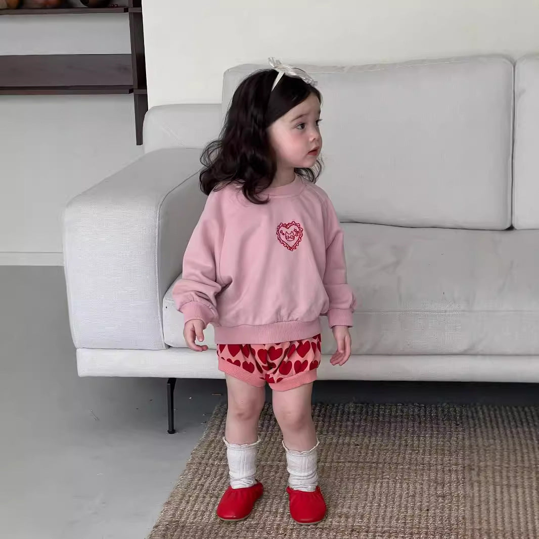 Baby Sweater Two-piece Korean Children's Clothing