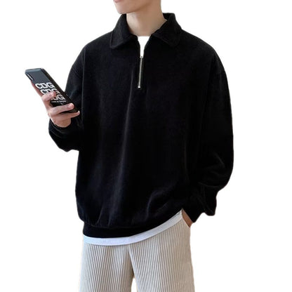 British Solid Color Men Hoodie